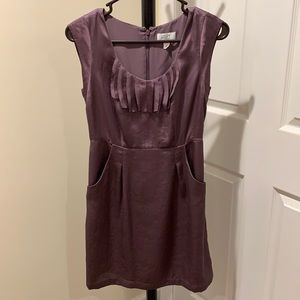 Loft iridescent purple cocktail/work dress